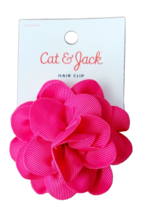 Cat &amp; Jack Hair Clip, Cat &amp; Jack Pink Flower Hair Clips, Hot Pinks, 6 Pack - £7.53 GBP