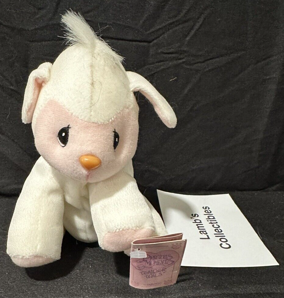 Tender Tails Precious Moments 9" Plush Easter White Lamb Enesco Vintage 1997 toy - £15.47 GBP