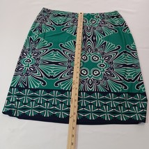Sunny Leigh Women's Black & Green Elastic Waist Pull-On A Line Skirt Size XL image 8