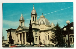 St Josephs Church Old Cars San Jose California CA UNP Mirro Krome Postcard 1950s - £6.28 GBP