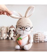 DIY rabbit crochet pattern for kids, cute plushie tutorial, ideal birthd... - $7.99