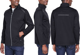 Mens TALL 3 Layer 100% Polyester Interlock Bonded Soft Shell Jacket LT-3... - £33.90 GBP+