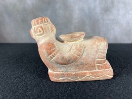 Vintage Aztec Mexican Clay Pottery Small Statue of Man Reclining - £28.13 GBP