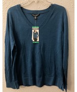 Katherine Barclay XL Merino Extra Fine Wool Sweater (Color Peacock) New. - $41.64 CAD