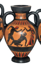 Olympic Games Boxers Panathenaic Amphora Vase Museum Replica Reproduction - £77.07 GBP