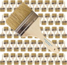 Paint Brushes 4&quot; Chip Stains Varnishes Glues &amp; Gesso Interior &amp; Exterior Use NEW - £90.08 GBP