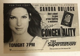 Miss Congeniality Tv Guide Vintage Print Ad Sandra Bullock William Shatner Tpa13 - £4.73 GBP