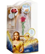Belle Disney Beauty &amp; The Beast Enchanted Rose Jewelry Box w/ Lights &amp; M... - $29.45 CAD