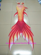 Red Fairy Mermaid Tail, Swimmable Mermaid Swimmwear for Adult and Kids Gift Idea - $105.99