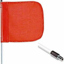 Heavy Duty 5&#39; Warning Whip, Orange Safety Flag, Hex base, FS5Ideal for s... - $628.59 MXN