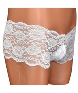 White Lace Pouch Panty Feminine Lace Underwear for trans crossdressing drag - $16.53 CAD