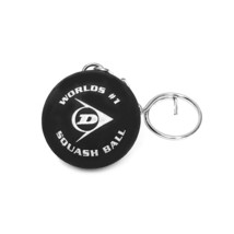 Dunlop Squash Ball Keychain Keyring Holder Bag Accessory Black NWT 1pc - $19.90