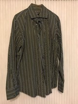 Banana Republic 100% Cotton Long Sleeve striped shirt Men&#39;s size L Ships... - $27.70