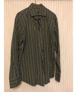 Banana Republic 100% Cotton Long Sleeve striped shirt Men&#39;s size L Ships... - $27.70