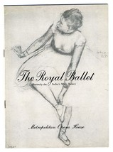The Royal Ballet Program 1957 Metropolitan Opera House New York Margot Fonteyn - £34.85 GBP
