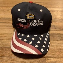 HONOR FLIGHT Of The OZARKS Adjustable Adult Baseball Cap Hat With Korean... - $12.00