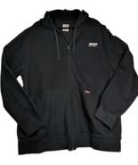 VTG Genuine DICKIES Full-zip Black Fleece Hooded Zip-up Sweatshirt Men&#39;s... - $37.95