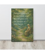 Psalm 37:8 Canvas Print 16&quot; x 24&quot; – Scripture Wall Art of Peace &amp; Patience - $44.50