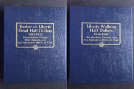 Whitman Barber or Liberty Head Walking Half Dollars Coin Album Book 1892... - £47.03 GBP