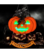 Halloween Pumpkins Light Decoration Trick or Treat with Rope Hanger Pump... - $51.25