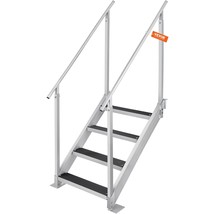 VEVOR Dock Ladder 4 Step, Dock Stairs 30&#39;&#39;-38&#39;&#39; Adjustable Height, 500 l... - £216.85 GBP