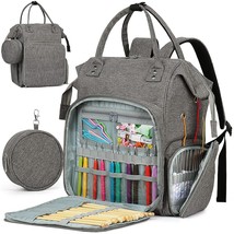 Huge Crochet Bag Backpack, Travel Knitting Bag Huge Yarn Storage Organiz... - £50.98 GBP