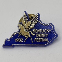 1982 Kentucky Derby Festival Pegasus Parade Horse Racing Plastic Lapel Hat Pin - £4.67 GBP