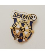 Seattle Seafair 40th Anniversary 1989 Collectible Enamel Lapel Hat Pin S... - £15.32 GBP