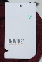 Univibe UB221470 Medium Deep Burgundy Color Long Sleeve Thermal Shirt image 6