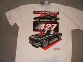 427 Chevy Corvette Extra Large (XL) White Short Sleeve New Tee Shirt w/tags - £16.60 GBP