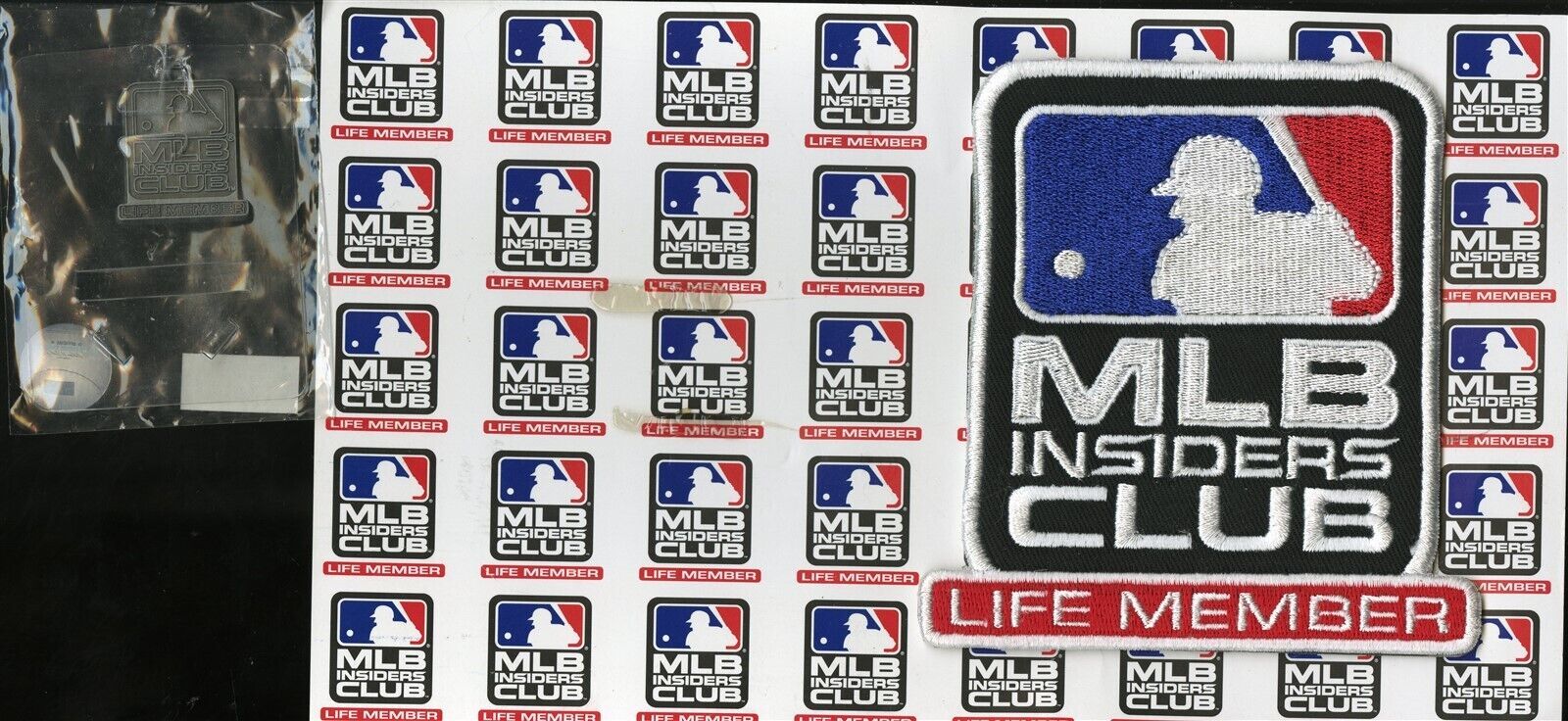 MLB INSIDERS CLUB LIFE MEMBER PATCH, STICKERS & CHARM COLLECTION NEW - $9.95