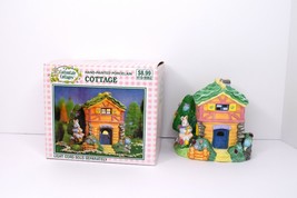 Vintage 1998 Cottontale Cottages Hand-Painted Porcelain Cottage Bunny By Tree - $16.82