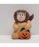 Midwest Cannon Falls Halloween Cat In Lion Costume Pumpkin 3.5&quot; Figure - $19.70