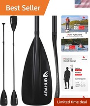 Lightweight 3-Piece SUP and Kayak Paddle - Adjustable Aluminum Shaft (68... - $1,092.89 MXN