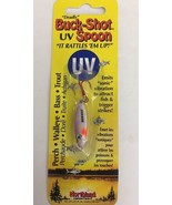 Northland Tackle BRUVS3-46 UV Buck Shot Rattle Spoon Purple Tiger 1/8 oz... - £9.18 GBP