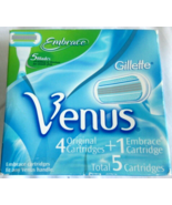 Gillette Venus Embrace 5 PACK Razor Blades Refill Cartridges (Fits Any V... - £17.24 GBP
