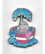 Walt Disney Dumbo Sitting in Tub of Water Playing Metal Enamel Pin NEW U... - £6.11 GBP