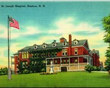 St Joseph Hospital Nashua New Hampshire NH UNP Linen Postcard B8 - $2.92