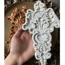 Baroque Curlicues Scroll Lace Relief Flower Mold Filigree Silicone Mold Fondant - £10.40 GBP