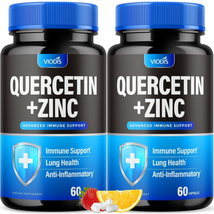 Quercetin 500Mg with Zinc - Immune Booster, Lung Support Immunity Defense 2 Pack - £58.11 GBP