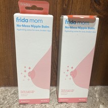 2 Frida Mom No-Mess Nipple Balm Hydrating Salve for Sore, Broken Nips - New - £10.02 GBP