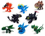 Dragons (Set 8 Pcs) - Mini Action Figures: Toothless (Night Fury), Deadl... - £25.65 GBP