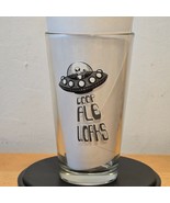 Coop Ale Works UFO Alien Pint Glass Oklahoma Brewery Craft Beer Promo - $14.80