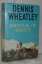Dennis Wheatley Mayhem In Greece First Ed Mystery British Hc Dj Espionage - £17.56 GBP