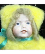 Vintage Goldilocks story doll with Yellow bear body side &amp; girl face 6.5” - $14.85