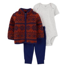 Carter&#39;s Baby Boys Little Jacket, Bodysuit and Pants, 3 Piece Set - Multi - $14.96