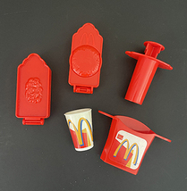 Vintage 2002 McDonalds Play-Doh Red Happy Meal Set