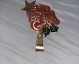 I&#39;ve Been Good Brass Christmas Stocking Hanger House of LLoyd Wall Mount... - $14.99