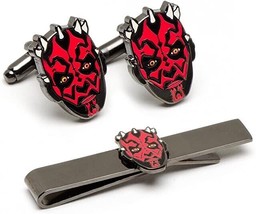 Star Wars - Darth Maul Head Cufflinks and Tie Bar Gift Set by Cufflinks Inc. - £60.10 GBP