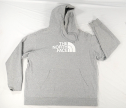 The North Face Hoodie Gray Big Print Logo Pullover Sweatshirt  Mens XLarge - £30.00 GBP